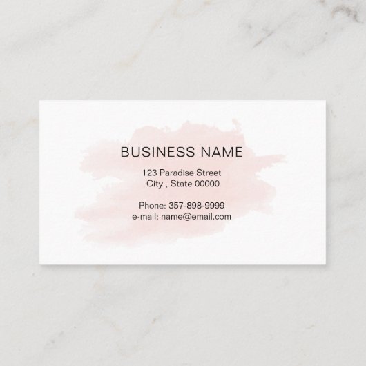 Lashes artiest visitekaartje in goudkleur van roos (Achterkant)