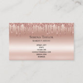 Lashes Beauty Make-up Girl Lash Dripping Gold Visitekaartje (Achterkant)