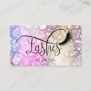 Lashes Beauty Make-up Girl Lash Holograph Diamond Visitekaartje