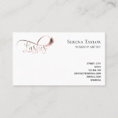 Lashes Beauty Make-up Girl Lash Marble Roos Gold Visitekaartje (Achterkant)