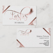 Lashes Beauty Makeup Girl Lash Extension Elegant Visitekaartje (Voorkant / Achterkant)