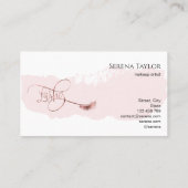 Lashes Beauty Makeup Girl Lash Extension Elegant Visitekaartje (Achterkant)