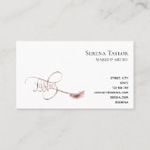 Lashes Beauty Makeup Girl Lash Extension Marble Visitekaartje (Achterkant)