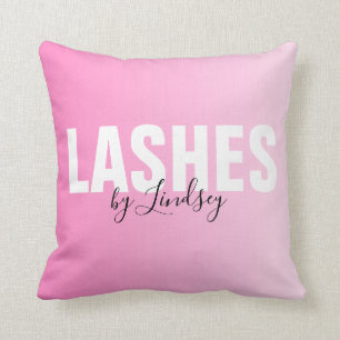 Lashes Beauty Salon Custom Pink Kussen