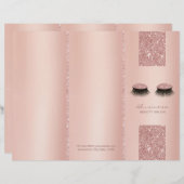 Lashes Beauty Salon Roos Gold Tri-Fold Bruchures