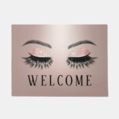 Lashes Beauty Salon Roos Gold Welkom Deurmat (Voorkant)