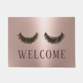 Lashes Beauty Salon Roos Gold Welkom Deurmat (Voorkant)