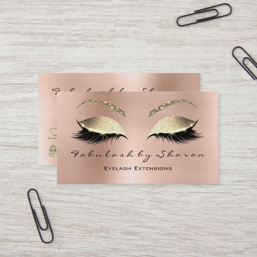 Lashes, Beauty Studio, Snapchat, Instagram, FB, Visitekaartje (Voorkant / Achterkant in situ)