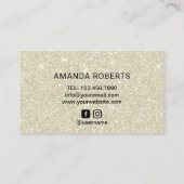 Lashes Black Script Shimmer Ivory Lash Extension Visitekaartje (Achterkant)