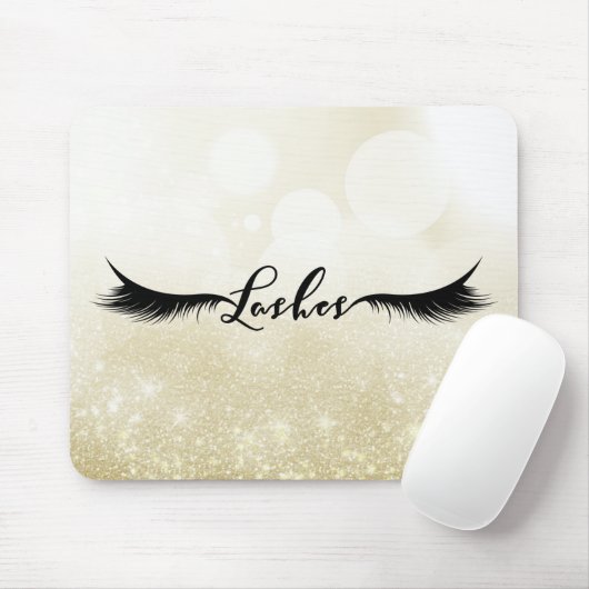 Lashes Black Wimpers Extensions Make-up Beauty Muismat (Met muis)