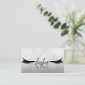 Lashes Black Wimpers Extensions Make-up Glamour Visitekaartje (Staand voorkant)