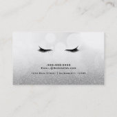 Lashes Black Wimpers Extensions Make-up Glamour Visitekaartje (Achterkant)