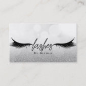 Lashes Black Wimpers Extensions Make-up Glamour Visitekaartje (Voorkant)
