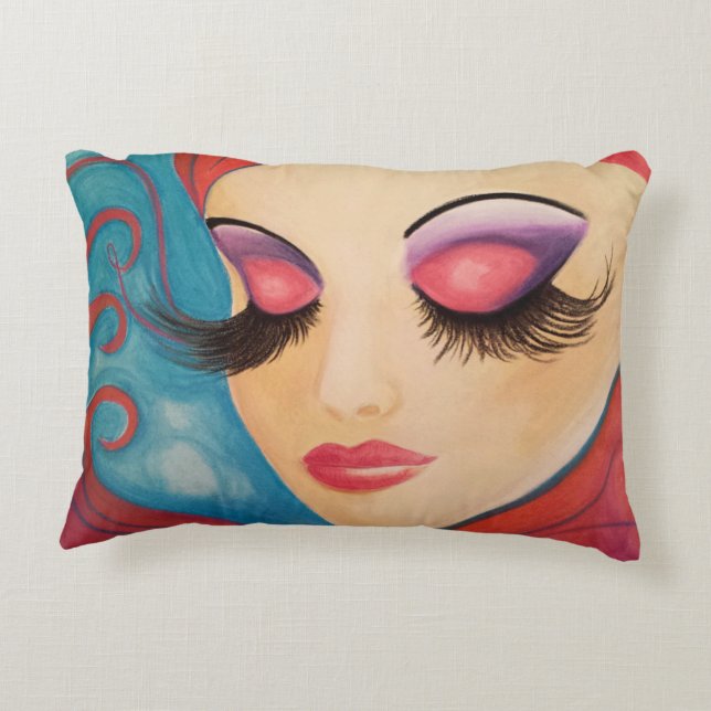 "Lashes" Bliss Pillow van Omthat Decoratief Kussen (Achterkant)