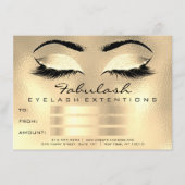 Lashes Browns Gold Makeup Artist Certificate Gift (Voorkant)