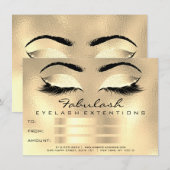 Lashes Browns Gold Makeup Artist Certificate Gift (Voorkant / Achterkant)