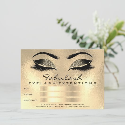 Lashes Browns Wax Makeup Artist Certificate Gift (Staand voorkant)