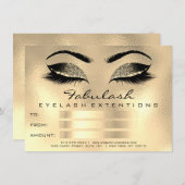 Lashes Browns Wax Makeup Artist Certificate Gift (Voorkant / Achterkant)