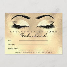 Lashes Browns Waxing Makeup Certificate Gift SPA