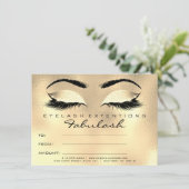 Lashes Browns Waxing Makeup Certificate Gift SPA (Staand voorkant)
