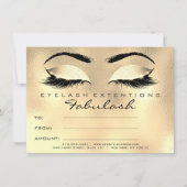 Lashes Browns Waxing Makeup Certificate Gift SPA (Voorkant)