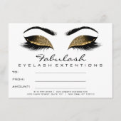 Lashes Browns White Makeup Artist Certificate Gift (Voorkant)