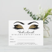 Lashes Browns White Makeup Artist Certificate Gift (Staand voorkant)