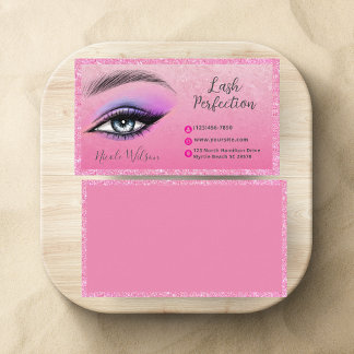 Lashes Brows Beauty Make-up Glitter Visitekaartje
