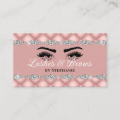Lashes Brows Blush Pink Diamonds Glamoureus Visitekaartje (Voorkant)