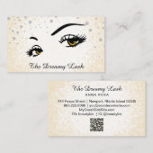 *~* Lashes Brows Extensions Bling Glitter Visitekaartje (Voorkant / Achterkant)