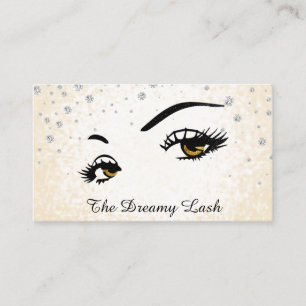 *~* Lashes Brows Extensions Bling Glitter Visitekaartje