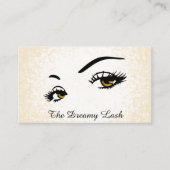 *~* Lashes Brows Extensions Gold Glitter QR Visitekaartje (Voorkant)