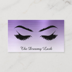 *~* Lashes Brows Extensions QR Metal ROYAL PAARS Visitekaartje