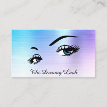 *~* Lashes Brows Extensions QR Ombre Blue Glitter
