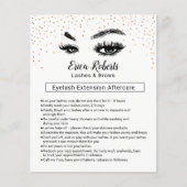 Lashes & Brows Eyelash Natercare Instruction Flyer (Voorkant)