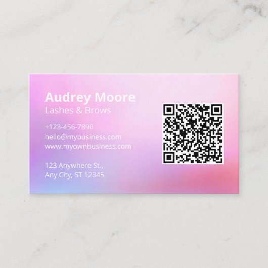 Lashes Brows Lash Tech Visitekaartje (Voorkant)