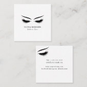 Lashes & Brows make-up artiest Vierkante Visitekaartje (Voorkant / Achterkant)