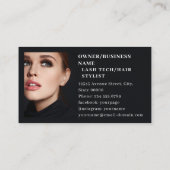 Lashes Brows make-up artiest zwart 1 foto bedrijf Visitekaartje (Achterkant)