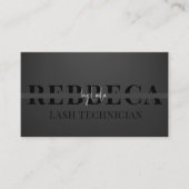 Lashes Brows make-up artiest zwart 1 foto bedrijf Visitekaartje (Voorkant)