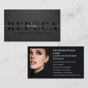 Lashes Brows make-up artiest zwart 1 foto Visitekaartje