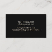 Lashes & Brows Makeup Artist Black & Gold Visitekaartje (Achterkant)