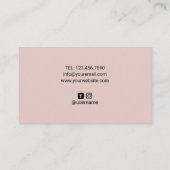 Lashes Brows Makeup Artist Blue Eyes Blush Salon Visitekaartje (Achterkant)