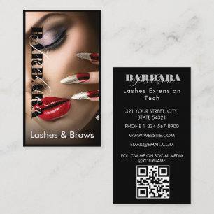 Lashes Brows Makeup Artist Blush Pink Beauty Salon Visitekaartje