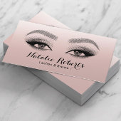 Lashes Brows Makeup Artist Blush Pink Beauty Salon Visitekaartje