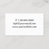 Lashes Brows Makeup Artist Blush Pink Watercolor Visitekaartje (Achterkant)