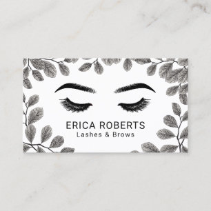Lashes Brows Makeup Artist Botanical Appointes Visitekaartje