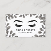 Lashes Brows Makeup Artist Botanical Appointes Visitekaartje (Voorkant)