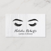 Lashes & Brows Makeup Artist Elegant Minimalist Visitekaartje (Voorkant)