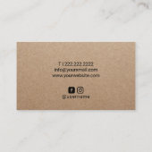 Lashes Brows Makeup Artist Gold Brushstroke Salon Visitekaartje (Achterkant)