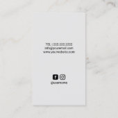 Lashes Brows Makeup Artist Gold Eyelash Logo Salon Visitekaartje (Achterkant)